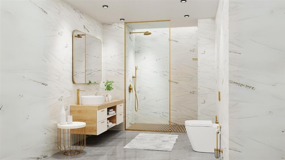 Modern Bathroom Shower Integration